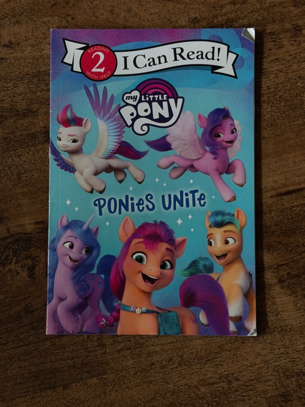 My Little Pony Bright Blue & Purple 'Ponies Unite' Book